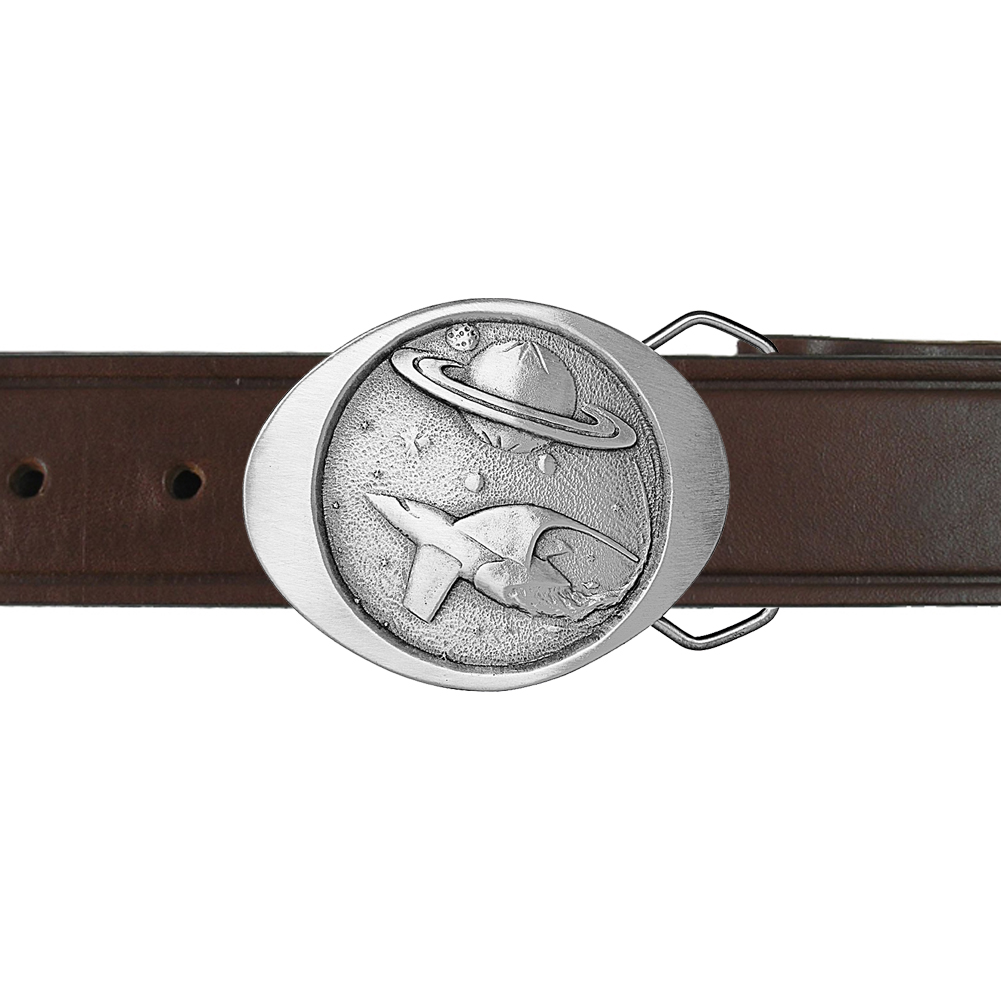 Dege Saturn. Vintage Pewter Buckle and 1.5